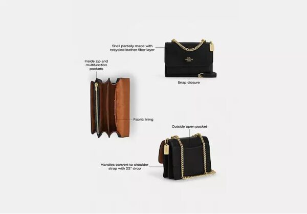 COACH Mini Klare Soulder & Crossbody Bag in Gold Taupe