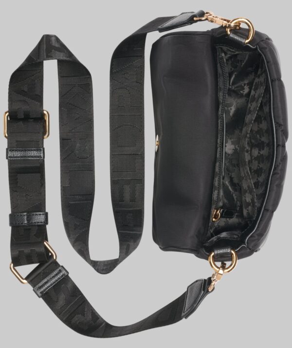 KARL LAGERFELD Voyage Logo Crossbody in Black