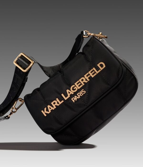 KARL LAGERFELD Voyage Logo Crossbody in Black