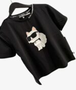 Karl Lagerfeld Iconic Top in Black