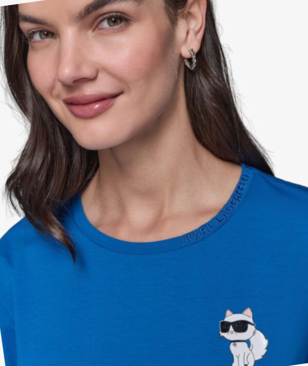 Karl Lagerfeld Small Choupette Top In Blue