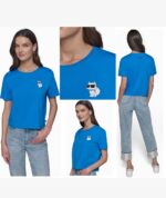 Karl Lagerfeld Small Choupette Top In Blue