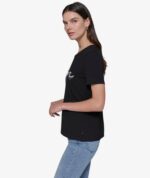 Karl Lagerfeld Bonjour Typography tee Black tshirt