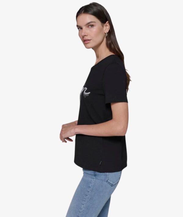 Karl Lagerfeld Bonjour Typography tee Black tshirt