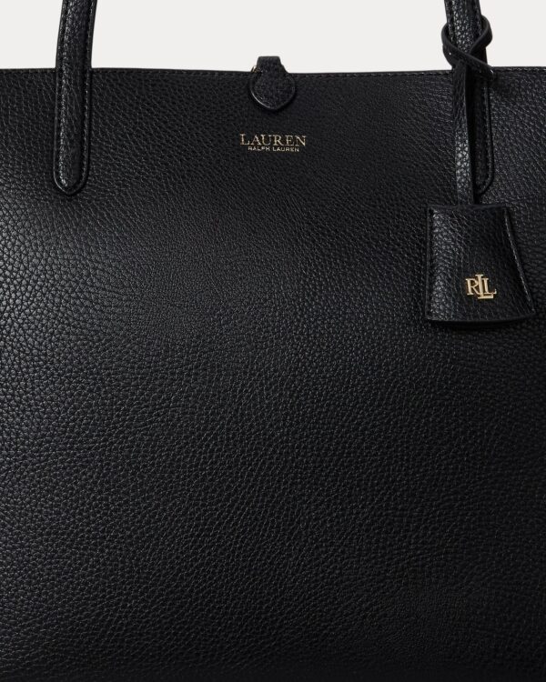 Ralph Lauren Reversible Medium Tote In Taupe & BLack With Wristlet