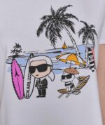 karl lagerfeld summer life tee white tshirt