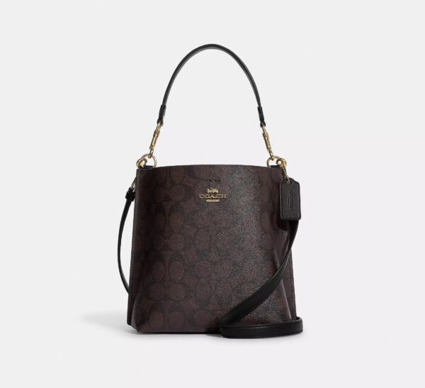 COACH Mollie Bucket Bag 22 In Signature Canvas Brown