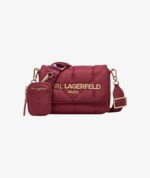 KARL LAGERFELD Voyage Logo Crossbody in Aged Wine