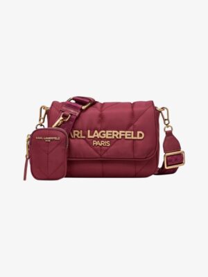 KARL LAGERFELD Voyage Logo Crossbody in Aged Wine