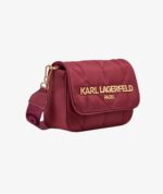 KARL LAGERFELD Voyage Logo Crossbody in Aged Wine