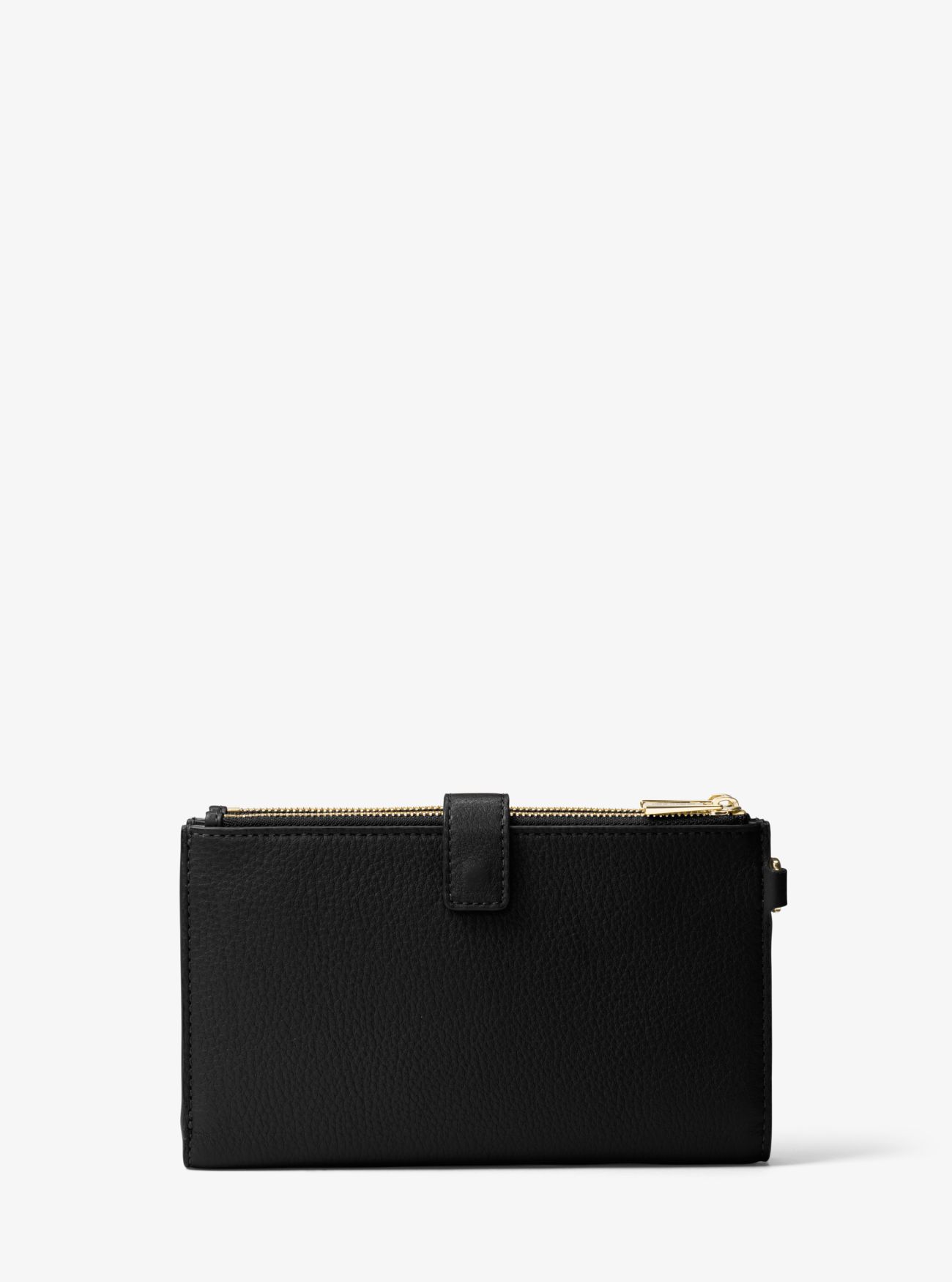 MICHAEL KORS Double Zipper Smartphone Wallet in Black