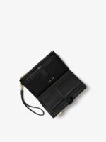 MICHAEL KORS Double Zipper Smartphone Wallet in Black