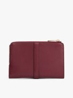 TOMMY HILFIGER TH Monogram Bifold Wallet in Burgundy with Box