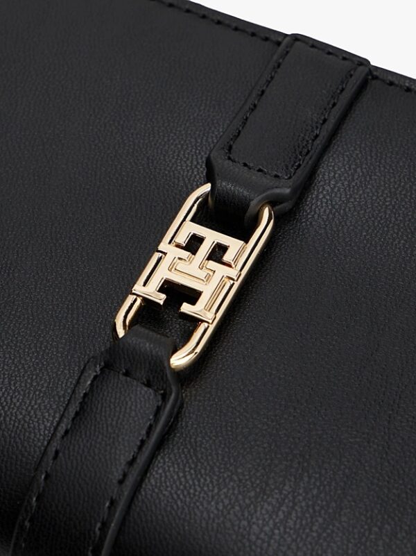 TOMMY HILFIGER TH Monogram Bifold Wallet in Black with Box