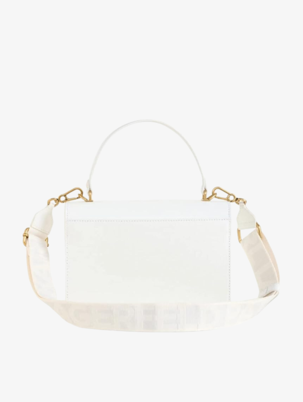 KARL LAGERFELD Simone Satchel with Pearls in White