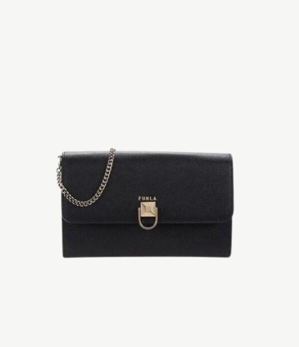 FURLA clutch, Shoulder & Crossbody Bag in Black