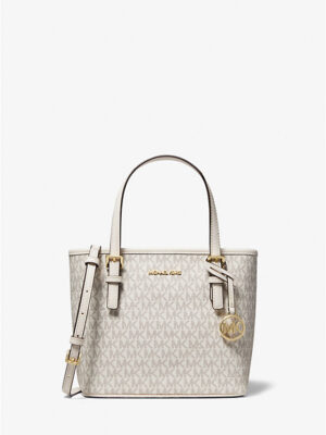 MICHAEL KORS Jet Set Mini Tote Bag In Signature Cream