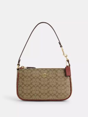 COACH Nolita Bag in Signature Canvas Dark Beige