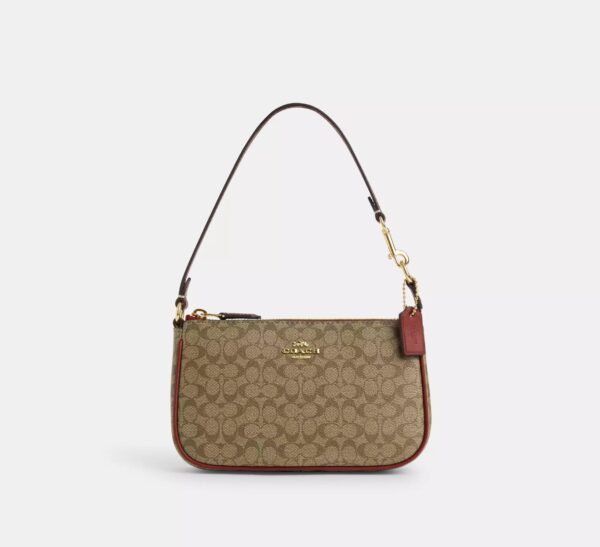 COACH Nolita Bag in Signature Canvas Dark Beige