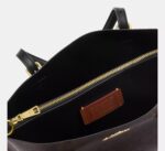 COACH Mollie Medium Tote Bag in Signature Canvas Brown Black