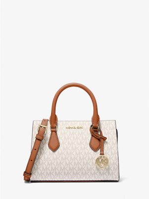 MICHAEL KORS Sheila Top Handle & Crossbody Bag in Signature Cream