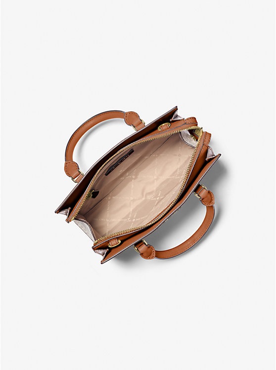 MICHAEL KORS Sheila Top Handle & Crossbody Bag in Signature Cream