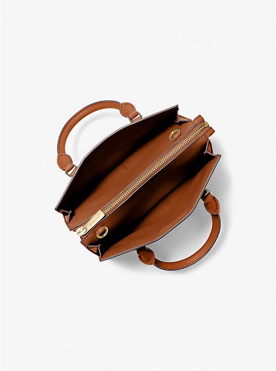 MICHAEL KORS Sheila Top Handle & Crossbody Bag in Signature Cream