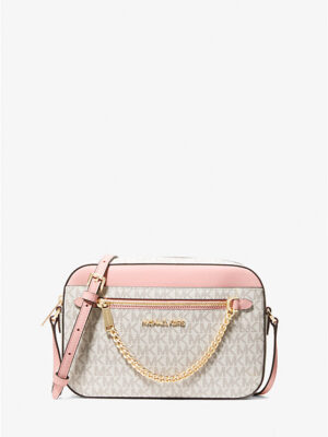 MICHAEL KORS Jet Set Large Chain Crossbody Bag In Blush Pink