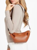 GUESS Amorette Shoulder & Clutch Bag in Brown