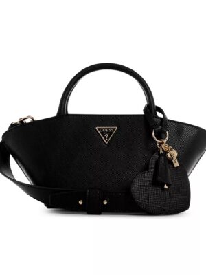GUESS Bolena Medium Satchel & Crossbody Bag in Black