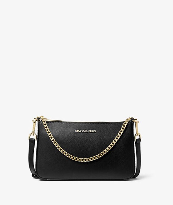 MICHAEL KORS Gift Box Set Of Leather Crossbody Bag and Card Holder in Black