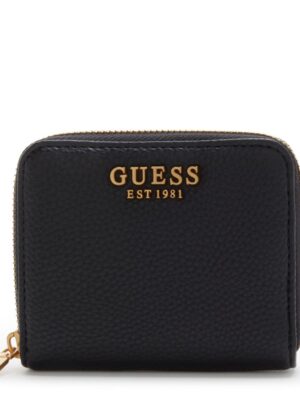 GUESS Laryn Black Zip Wallet in Black