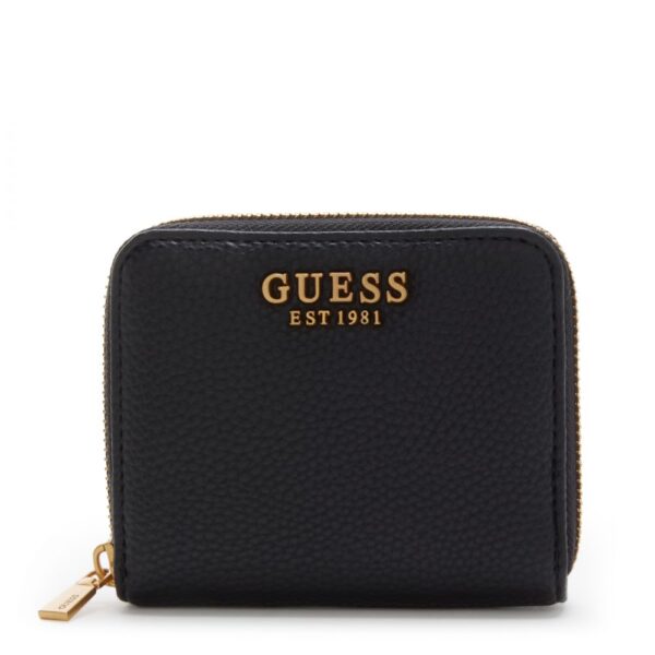 GUESS Laryn Black Zip Wallet in Black