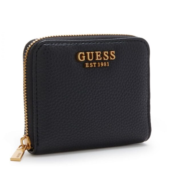 GUESS Laryn Black Zip Wallet in Black