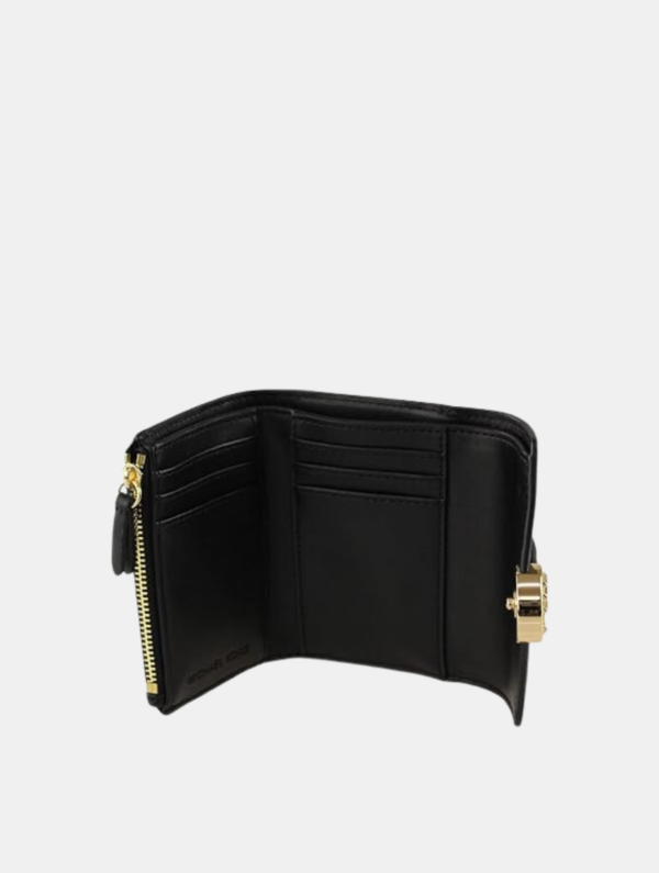 Michael Kors Carmen Medium Flap Wallet in Black