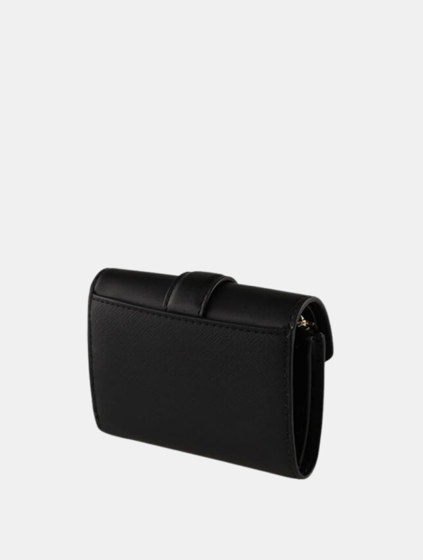 Michael Kors Carmen Medium Flap Wallet in Black