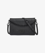 KARL LAGERFELD Lourdes Crossbody in Full Black