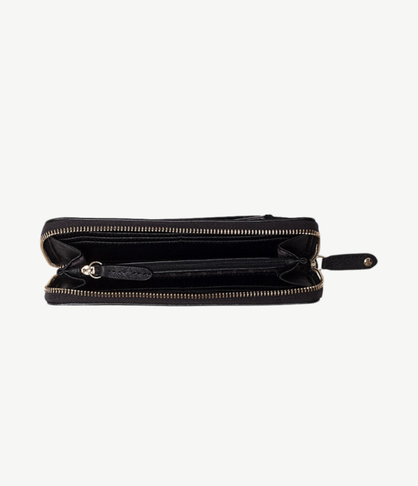 Karl Lagerfeld Paris Leather Wallet in Black