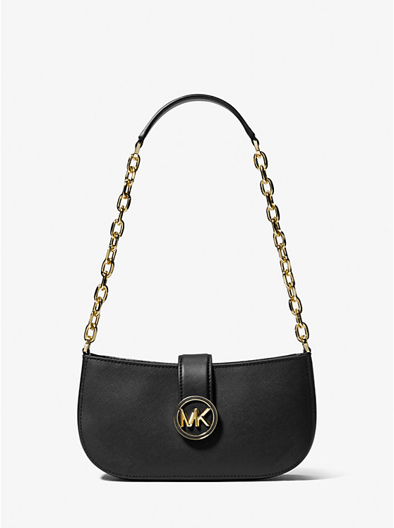 MICHAEL KORS Carmen Small Shoulder Bag in Black