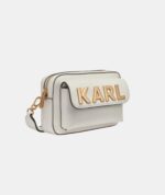 KARL LAGERFELD Maybelle Crossbody Bag With Airpod Case In Winter White