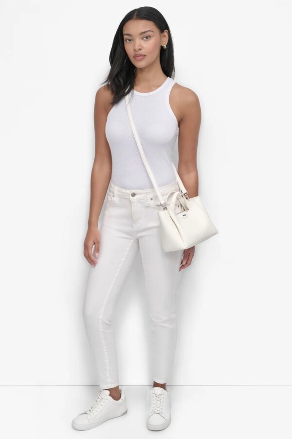 DKNY Small Willa Satchel & crossbody Bag in Snow White