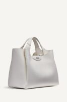 DKNY Small Willa Satchel & crossbody Bag in Snow White