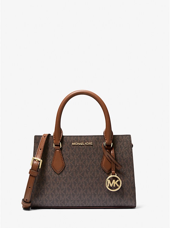 MICHAEL KORS Sheila Top Handle & Crossbody Bag in Signature Brown