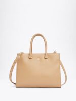 TOMMY HILFIGER Eternity Satchel Bag in Sandy Beige