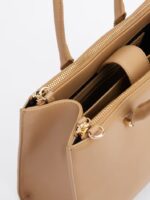 TOMMY HILFIGER Eternity Satchel Bag in Sandy Beige