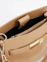TOMMY HILFIGER Small Satchel and Crossbody Bag In Taupe
