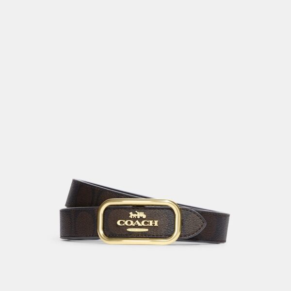 COACH Morgan Belt in signature Brown