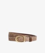 COACH Belt Reversible & Adjustable to size in signature Brown/Brown