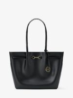 Michael Kors Carson Large Pebbled Leather Tote Bag In Black