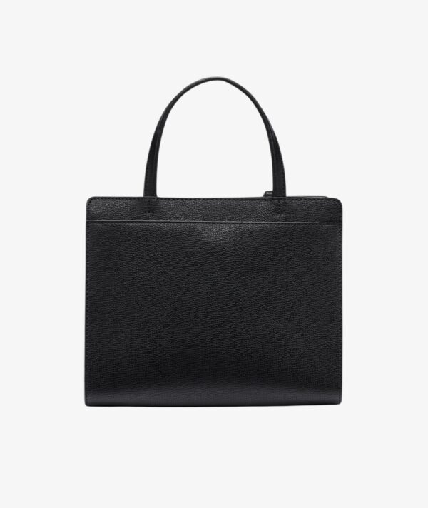 KARL LAGERFELD MAYBELLE SATCHEL BAG WITH CHOUPETTE CHARM in Black